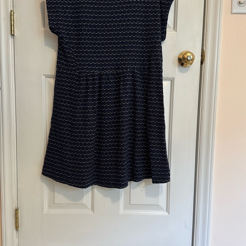 Navy Patterned Dress Loft MP - Picture 4 of 4